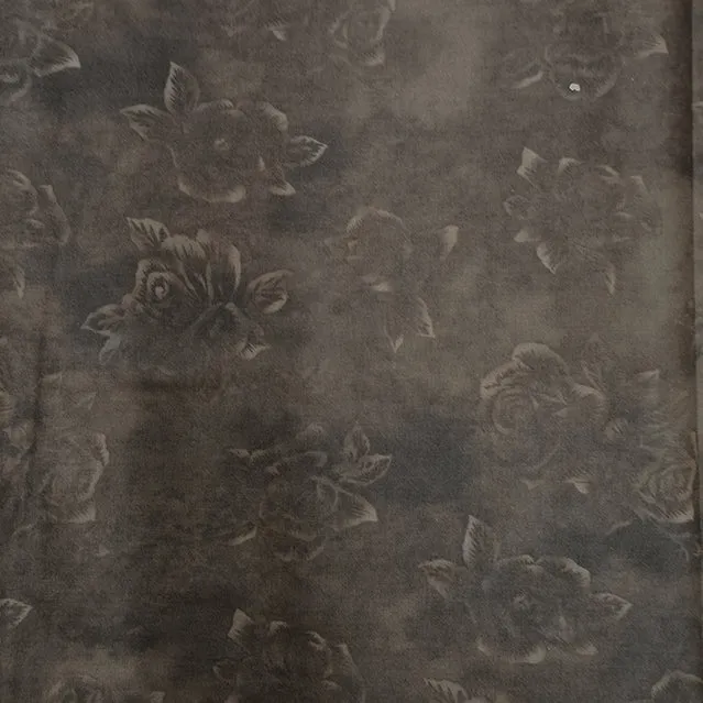 Stof Fabrics Quilters Roses Brown Cotton Prints