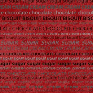 Stof Fabrics Take a Break Red Text Cotton Prints