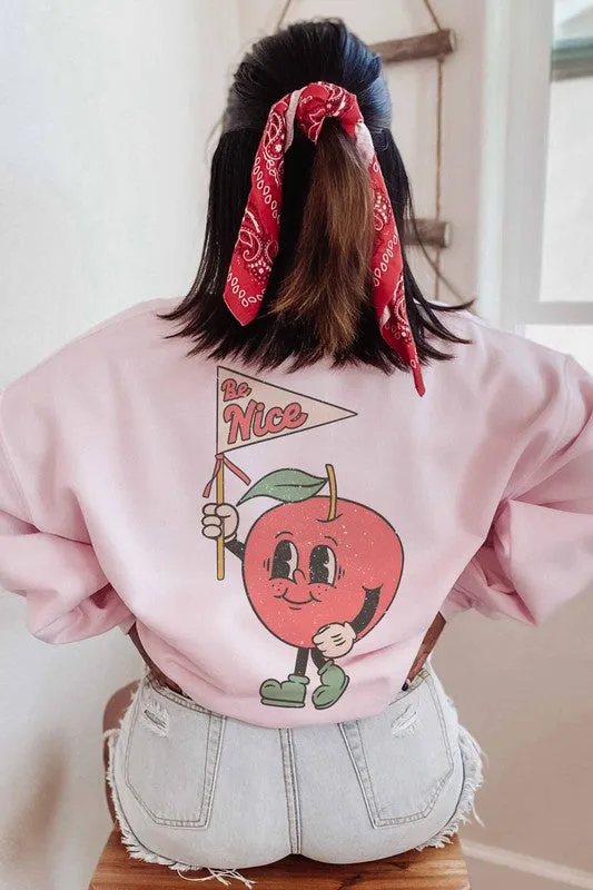 TEACHING   BE KIND GRAPHIC SWEATSHIRT PLUS SIZE