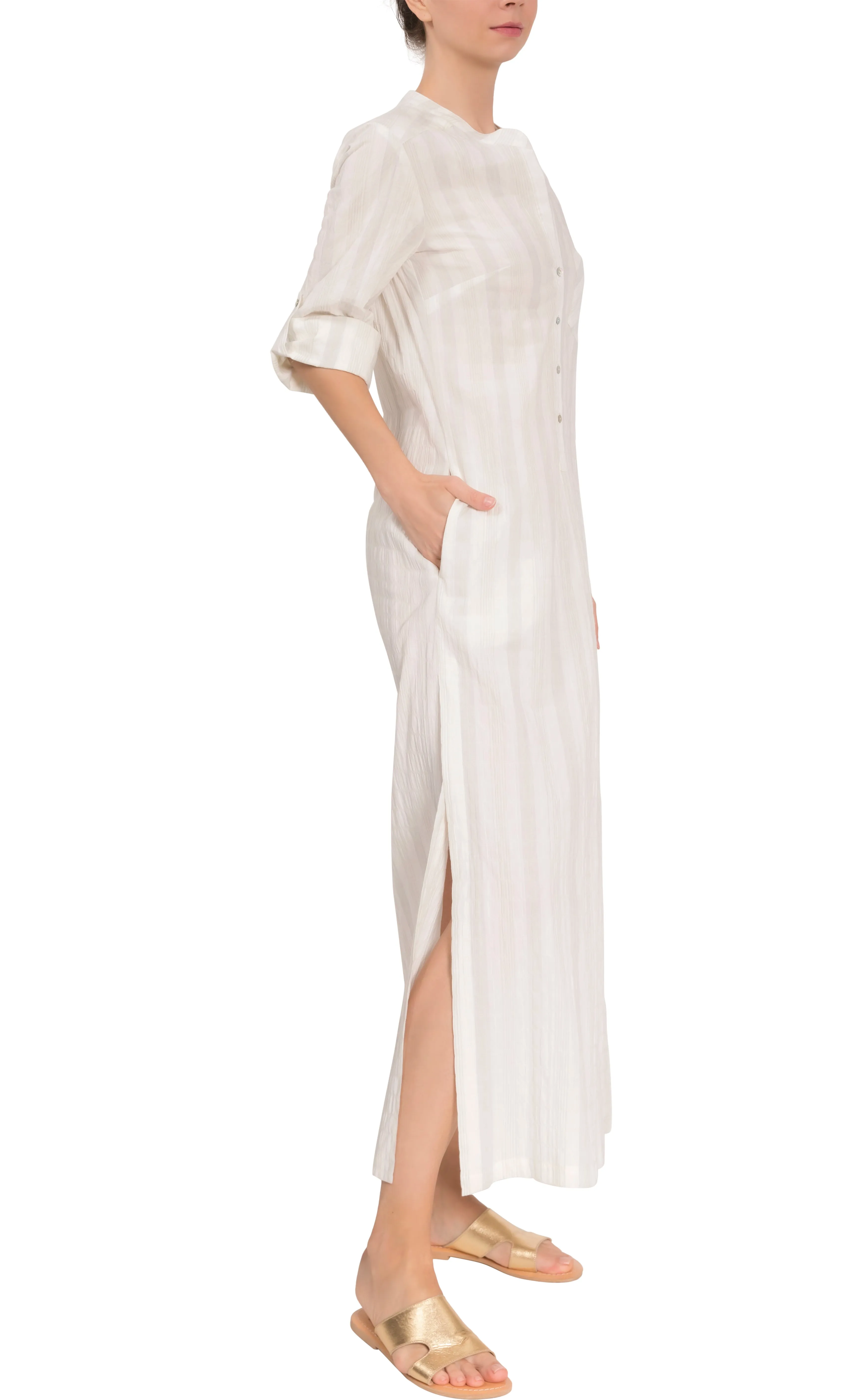 Tracey Caftan - French Crinkle Cotton