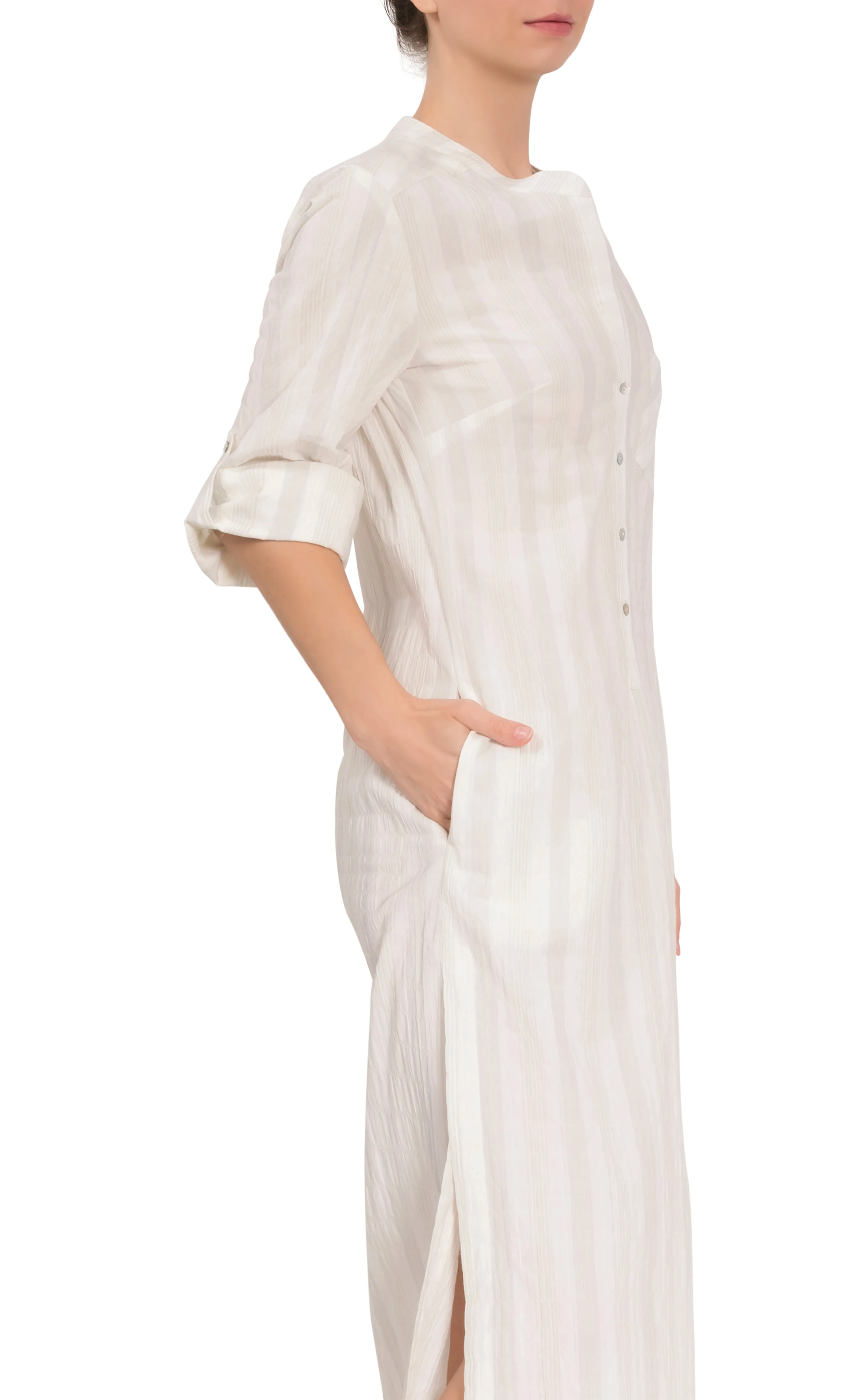 Tracey Caftan - French Crinkle Cotton