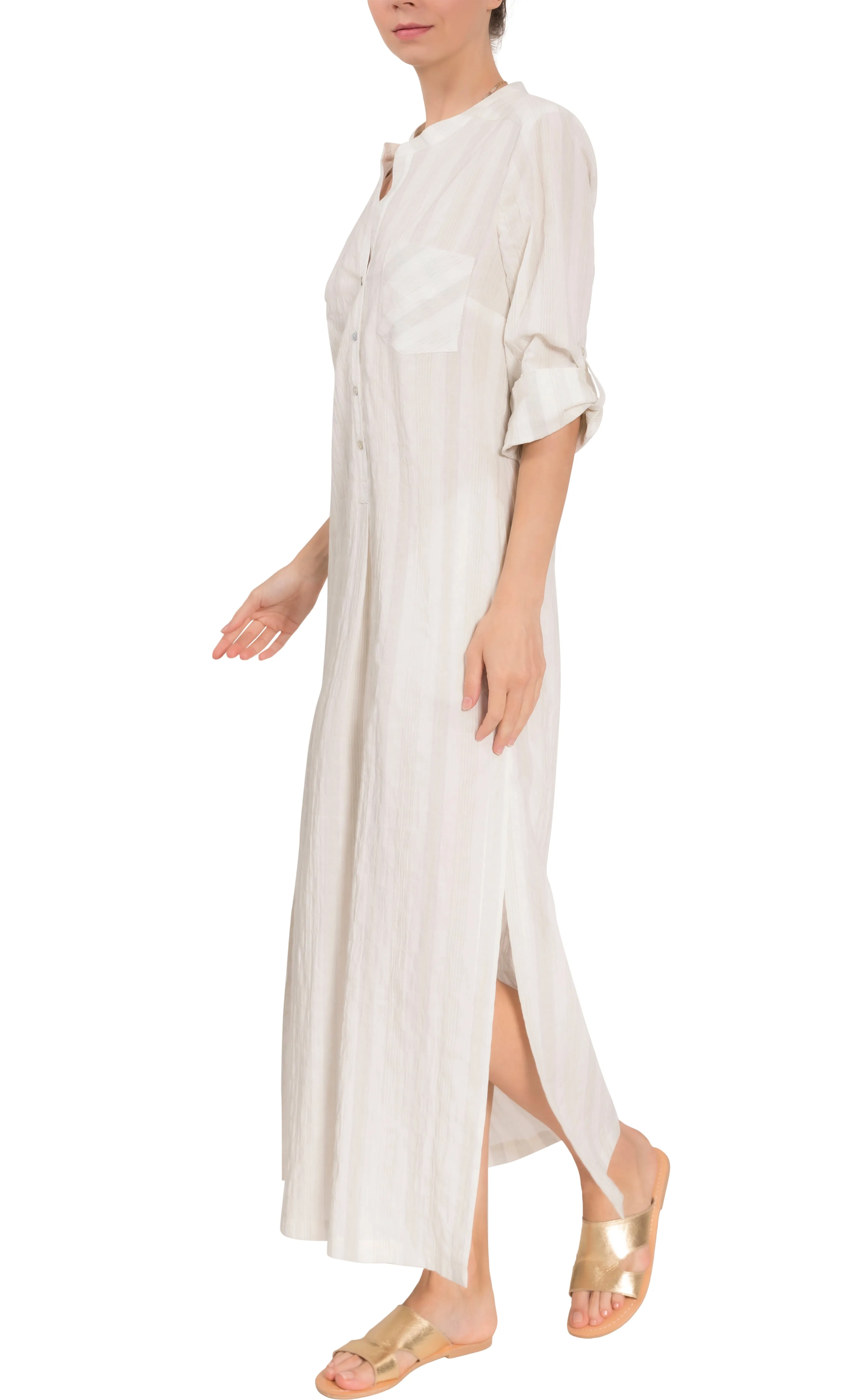 Tracey Caftan - French Crinkle Cotton