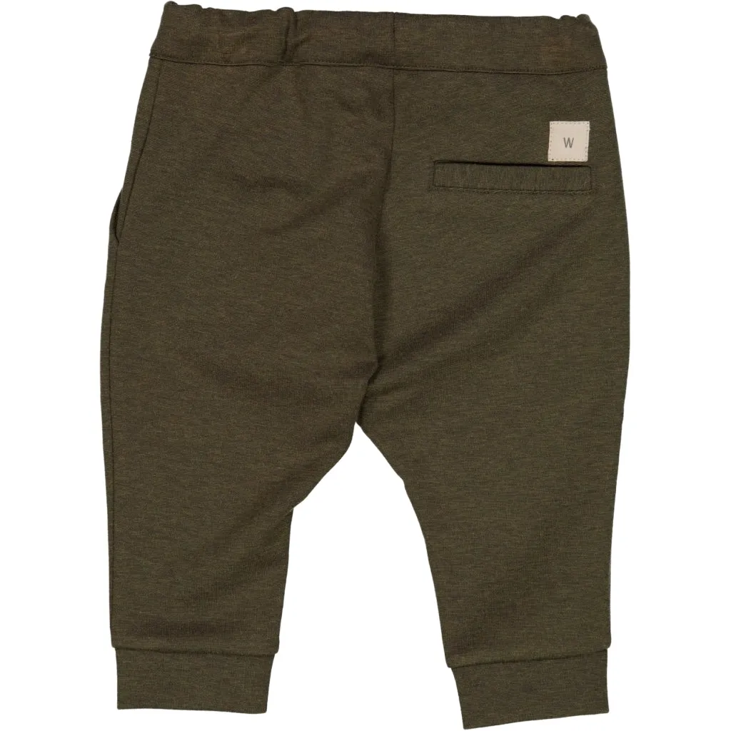 Trousers Max - dark moss melange