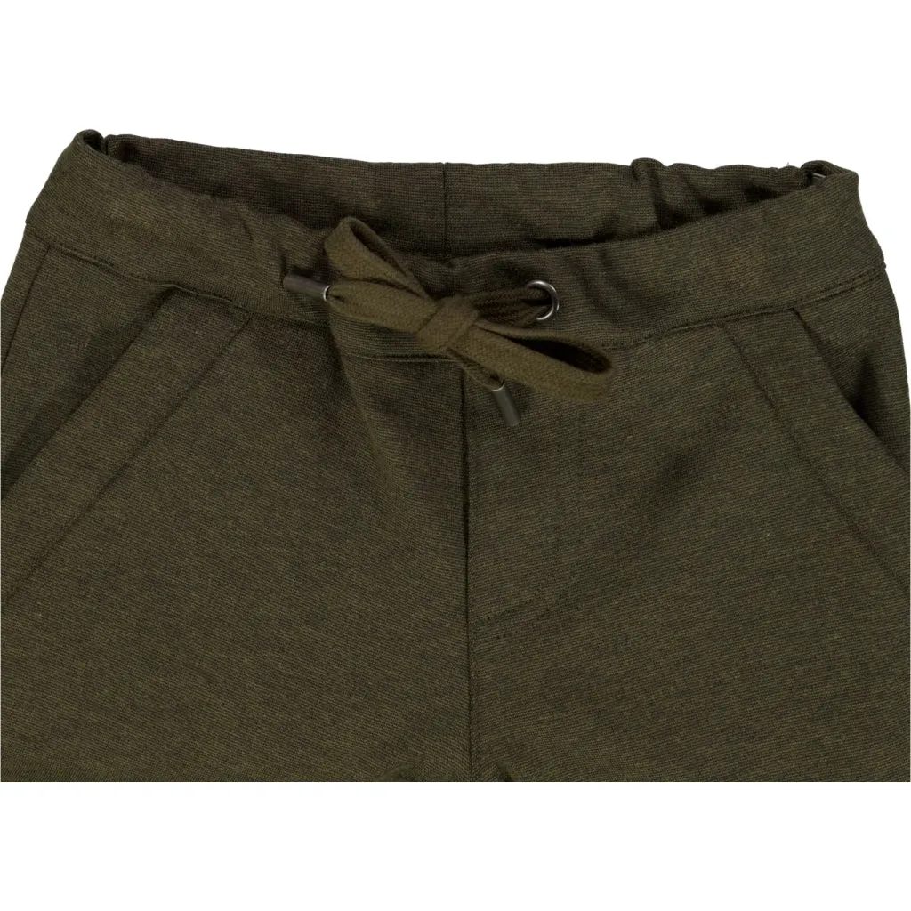 Trousers Max - dark moss melange