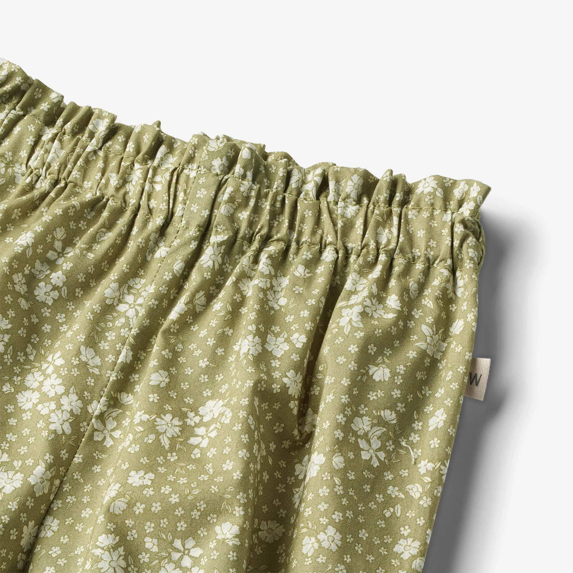 Trousers Polly - green flowers