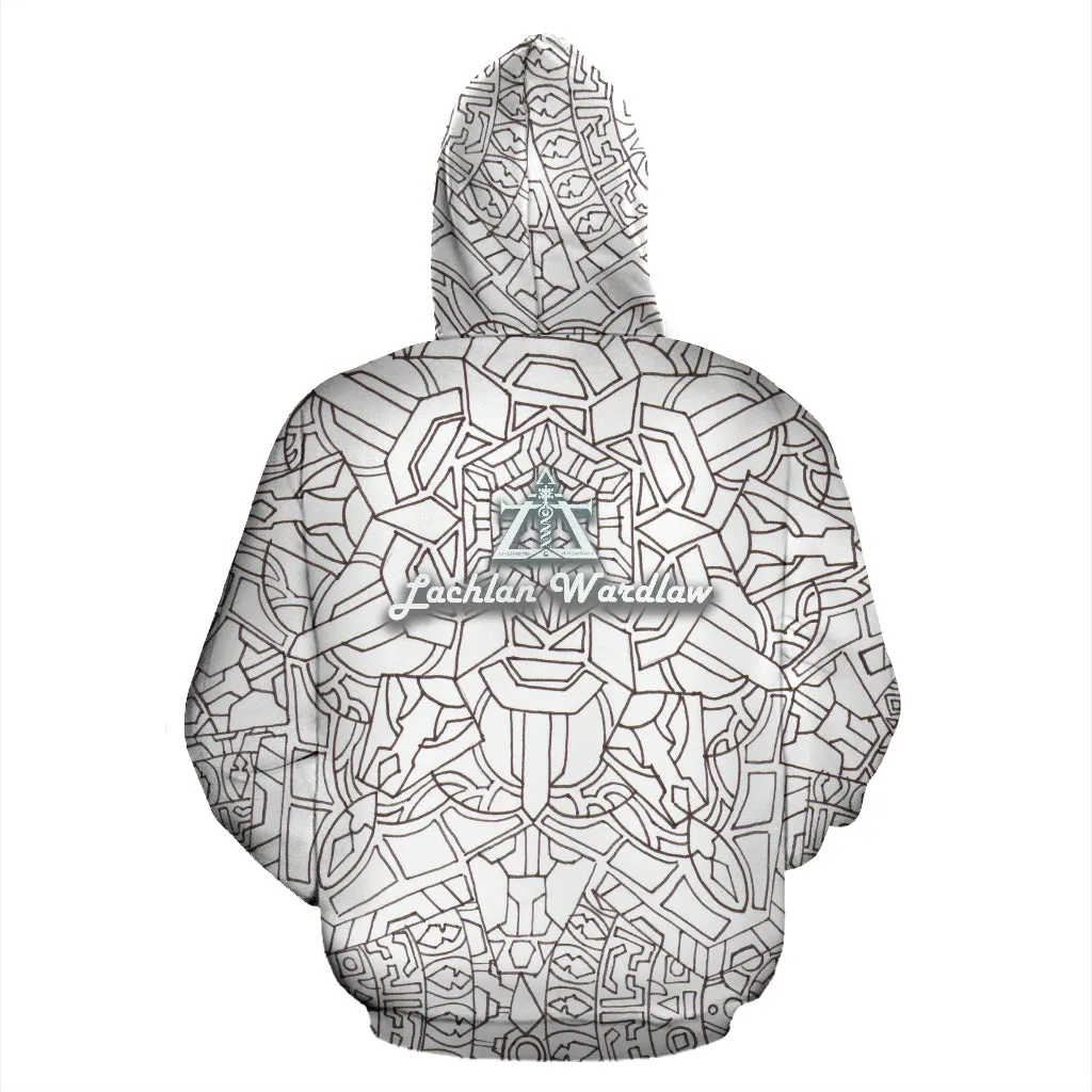 WHITE FLOWER BLOOM HOODIE | LACHLAN WARDLAW