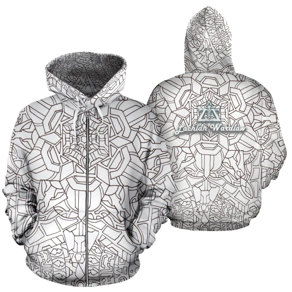 WHITE FLOWER BLOOM HOODIE | LACHLAN WARDLAW