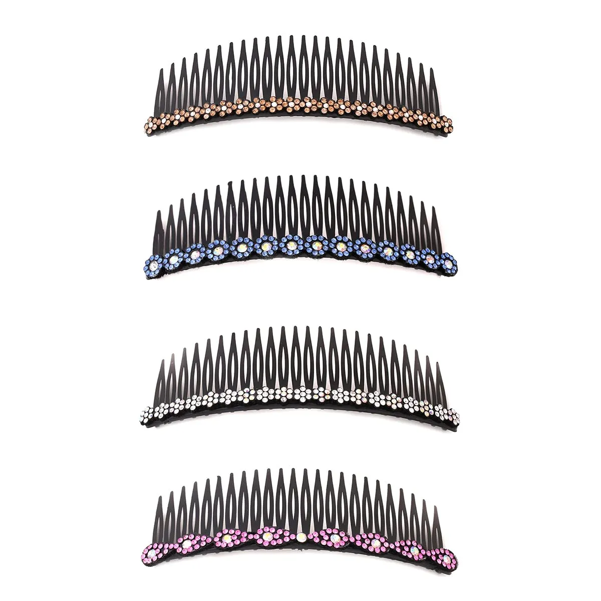 Yellow Chimes Comb Pin for Women Hair Accessories for Women Western Comb Clips for Hair for Women Set of 4 Pcs Juda Pin Hair Pins for Women Side Pin/Comb Pin/Juda pin Accessories for Women