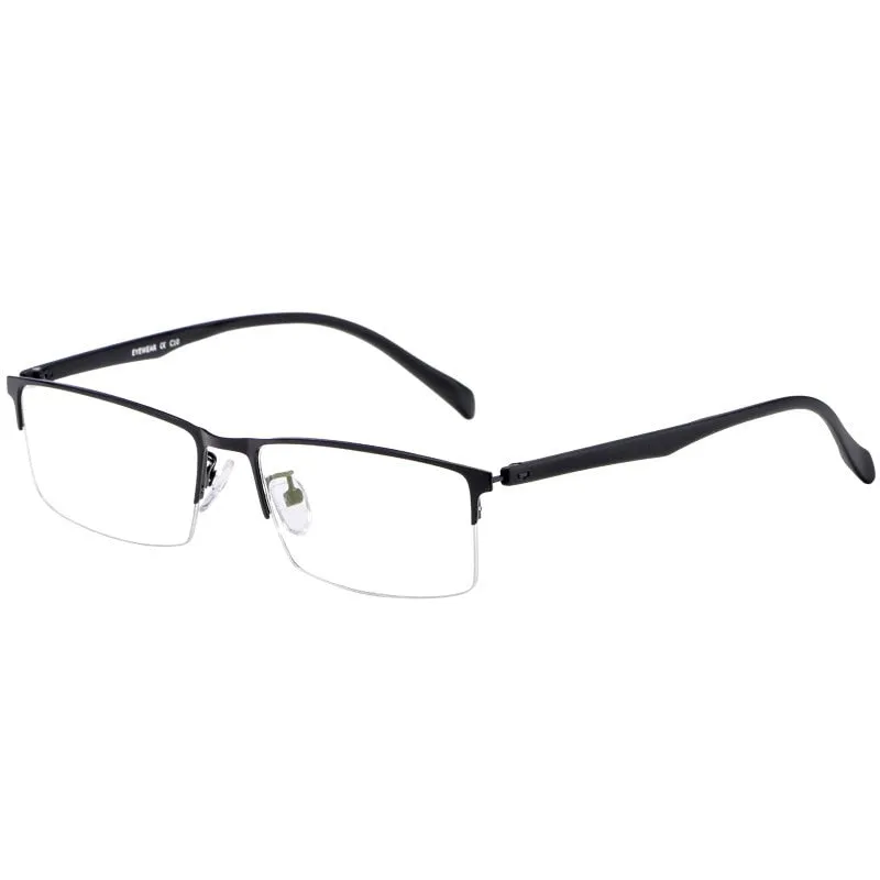 Yimaruili Men's Semi Rim Alloy Frame Eyeglasses 89032